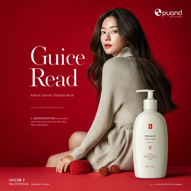 Skincare Ad: American Model for -pound Brand