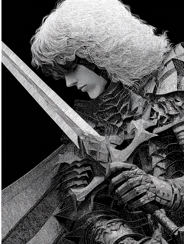 Griffith from Berserk Illustration by Kentaro Miura