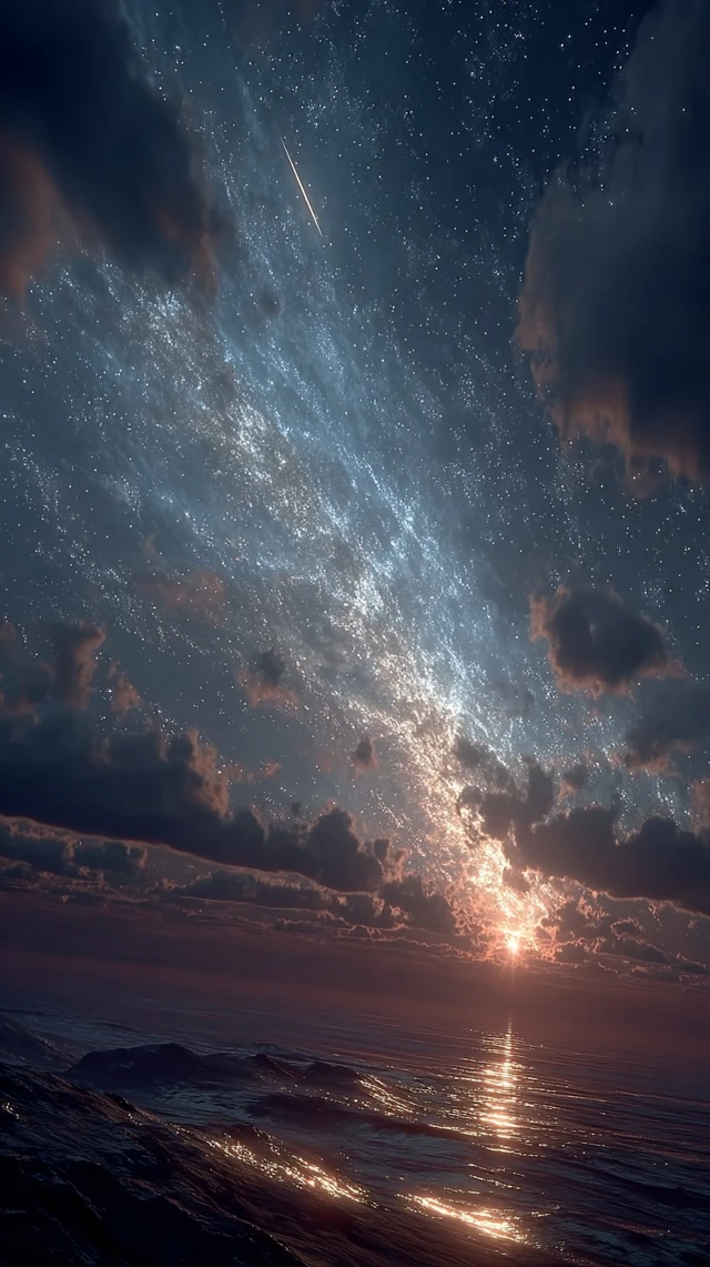 Starry Sky Zoom on a Bright Star