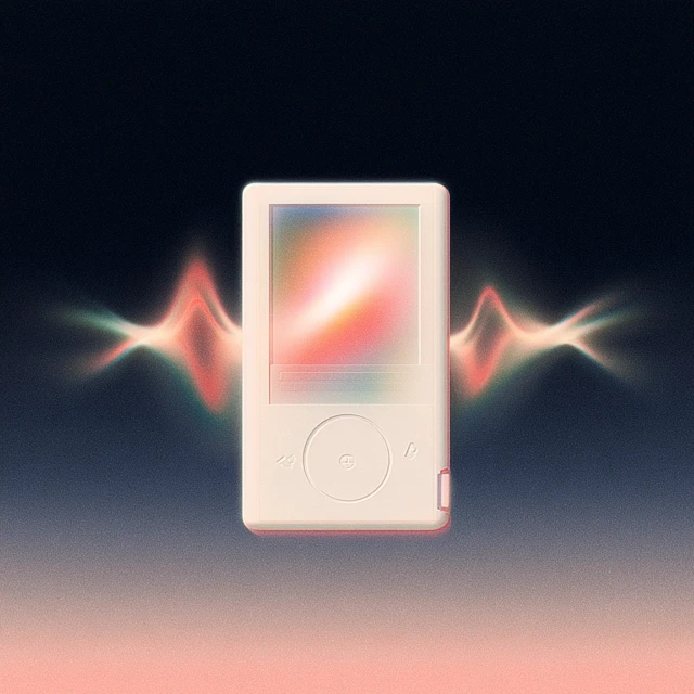 Minimalist MP3 Player Illustration