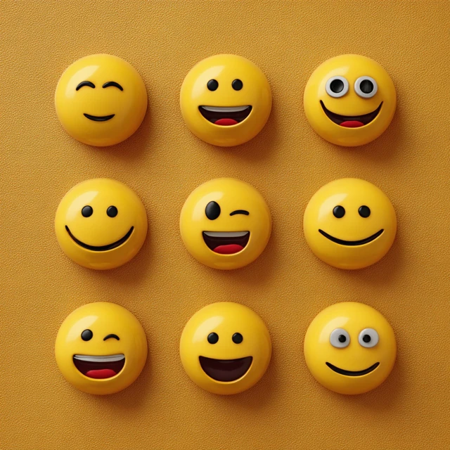 Cute Smiley Emoji Set Collection