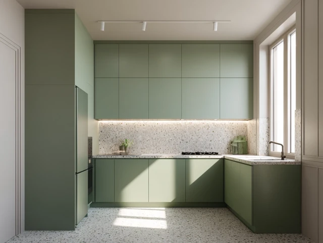 Modern Minimalist Kitchen Design Russian Apartment