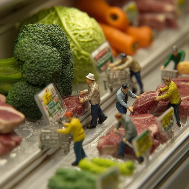 Miniature Grocery Shopping Realistic Food Photography