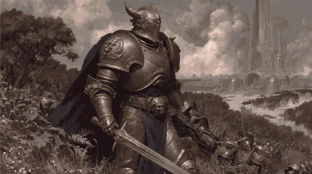 Chaos Space Marine Warlord Warhammer 40k Artwork