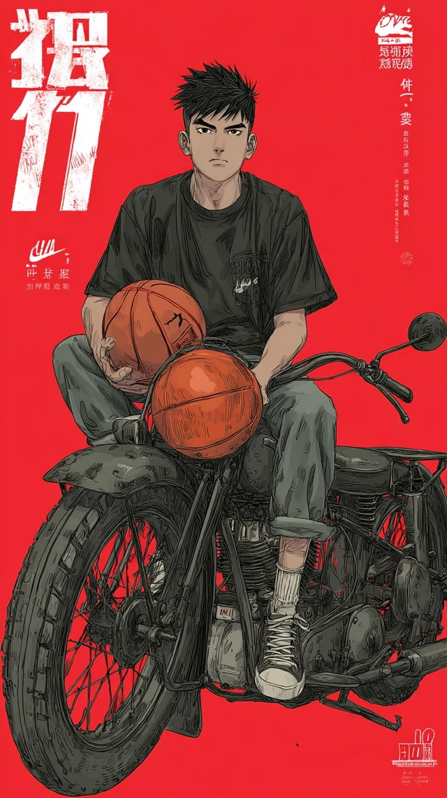 Slam Dunk Ryukawa Kaede Retro Anime Poster