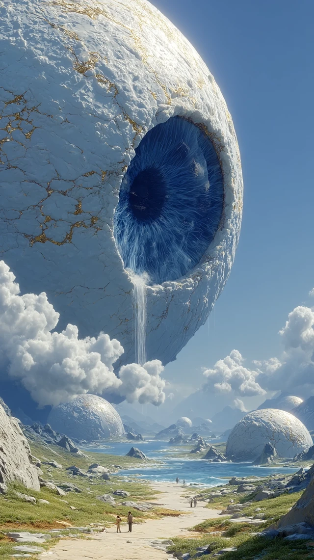 Surreal Eye Meteors Crashing to Earth
