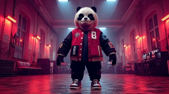 Panda at the Techno Party