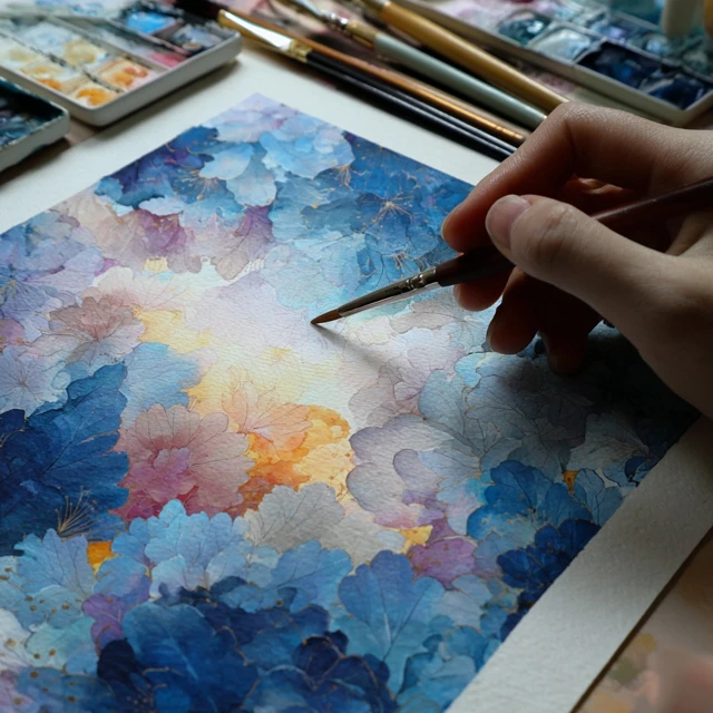Watercolor Portrait Painting