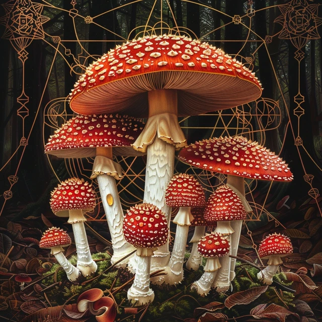 Amanita Muscaria Psychedelic Art