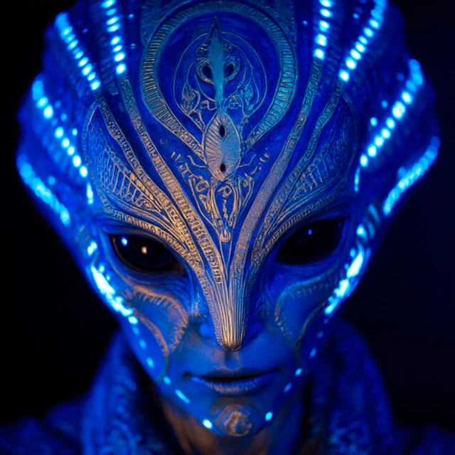 Luminous Alien Photo Mysterious Glowing Creature