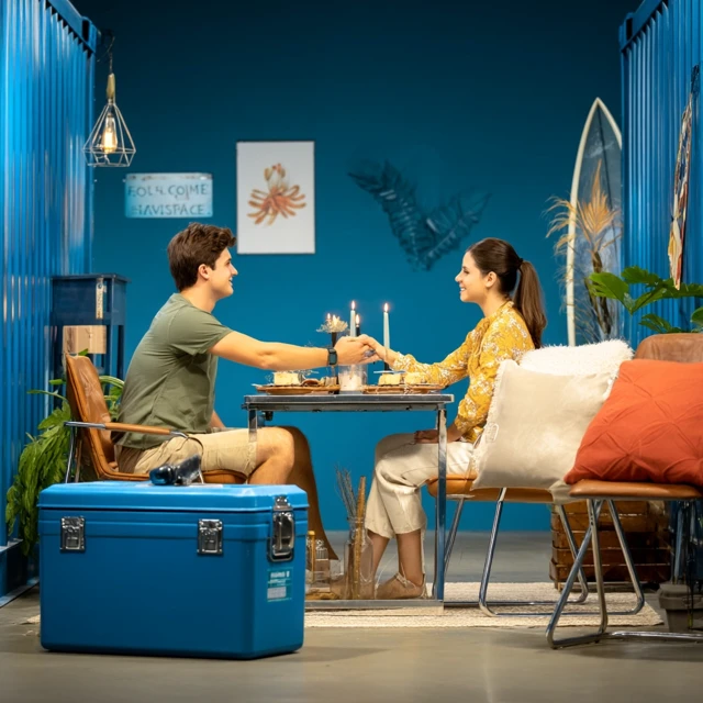 Romantic Dinner in Storage Unit Brazilian Couple