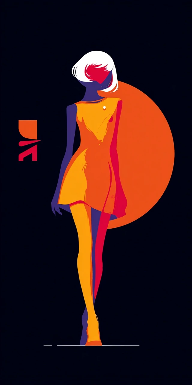Retro Anime Fashion Illustration