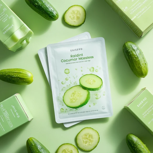 Radiant Cucumber Moisture Masks: Korean Skincare