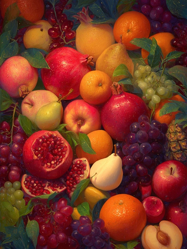 Impressionistic Fruit Still Life Painting