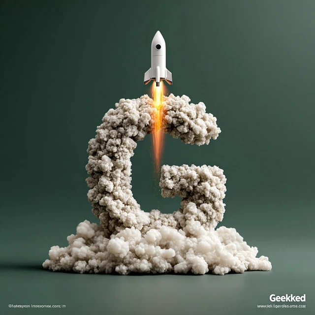 Geeked Logo Design Rocket G Startup Modern Brand