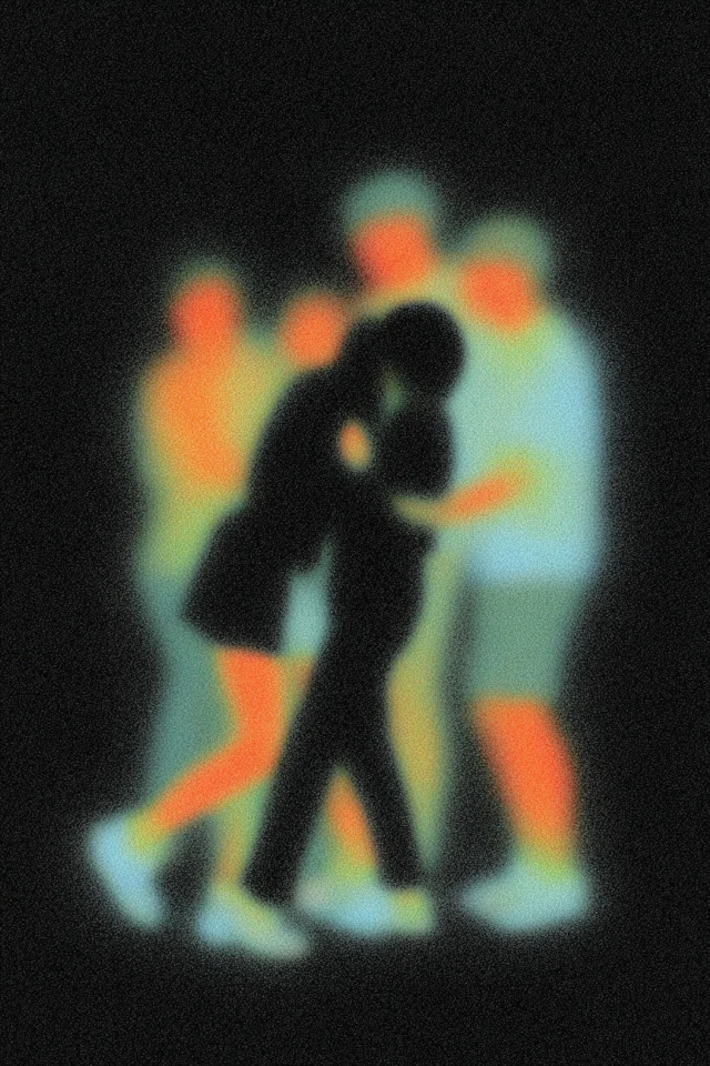 Abstract Silhouettes Fading Chaos Photography