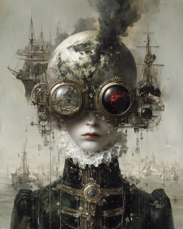 Dark Prince Painting Inspired by Hieronymus Bosch