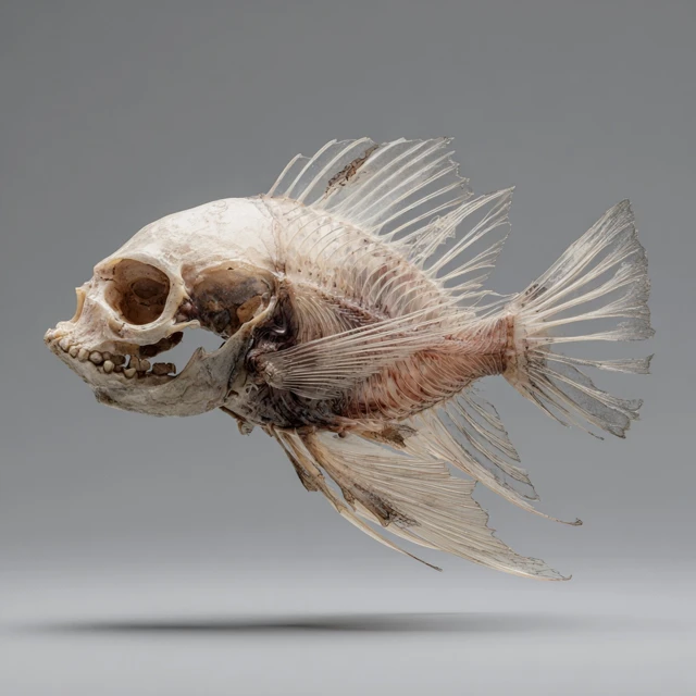 Fish Skull Surreal Creature