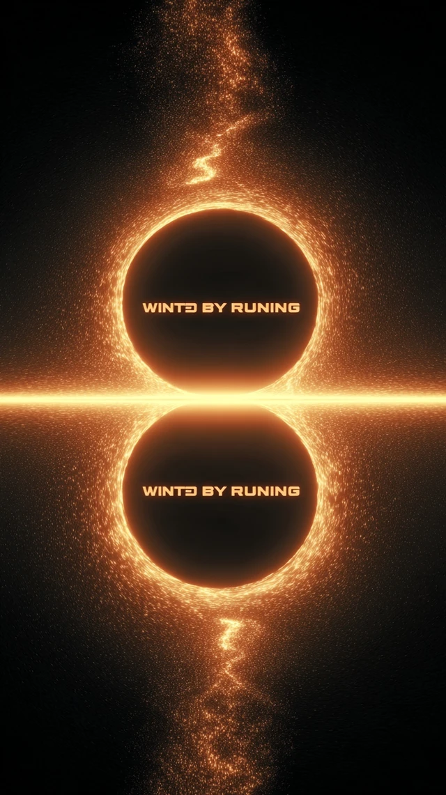 Cosmic Black Holes United By Running Illustration