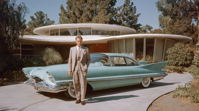 Mid-Century Man and Dream Car