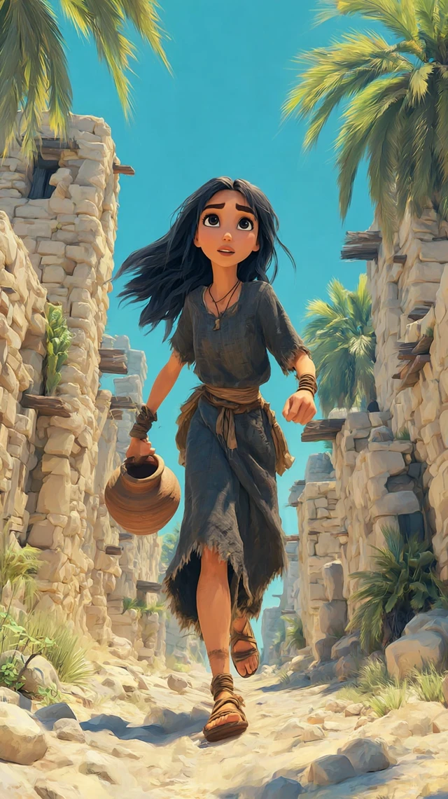 Samaritan Woman Running 3D Animation