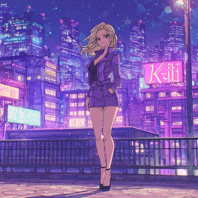 Nina Williams City Pop Anime Art