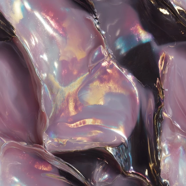 Abstract Ethereal Oil Painting Iridescent Texture