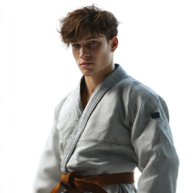 Judo Athlete Photorealistic Portrait