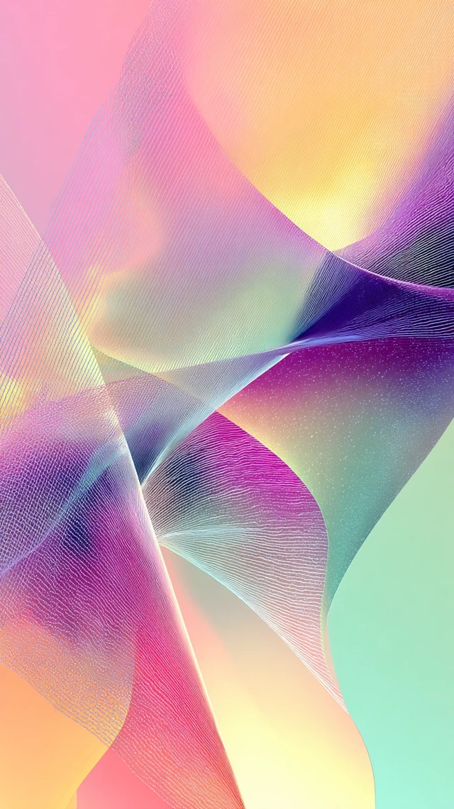 Ethereal Flower Wallpaper Pastel Colors and Gradients