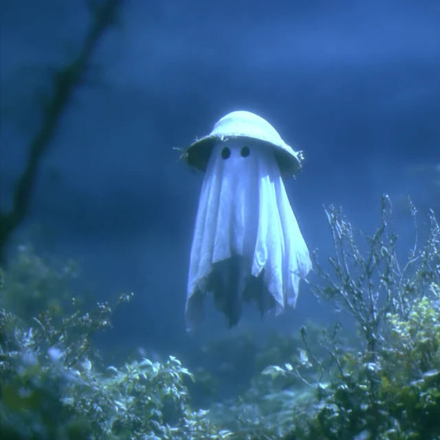 Ghost of the Past: Retro TV, Atmospheric Scene