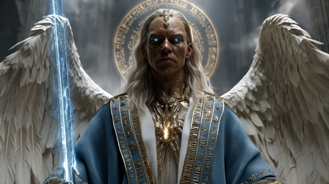 Raguel Angel of Justice Cinematic Portrait