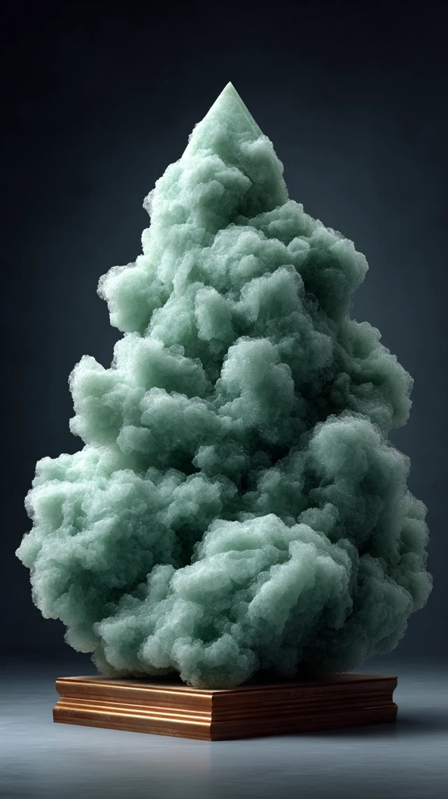 Alien Material on Dark Background Abstract 3D Render