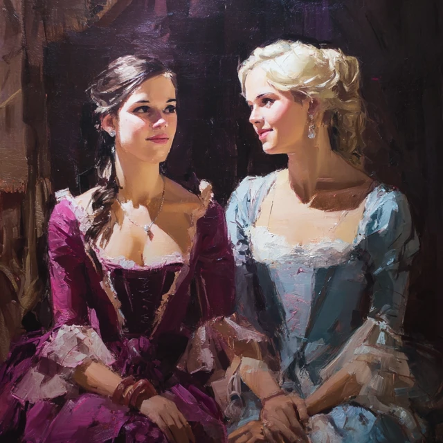 Two Women in St Petersburg Theater