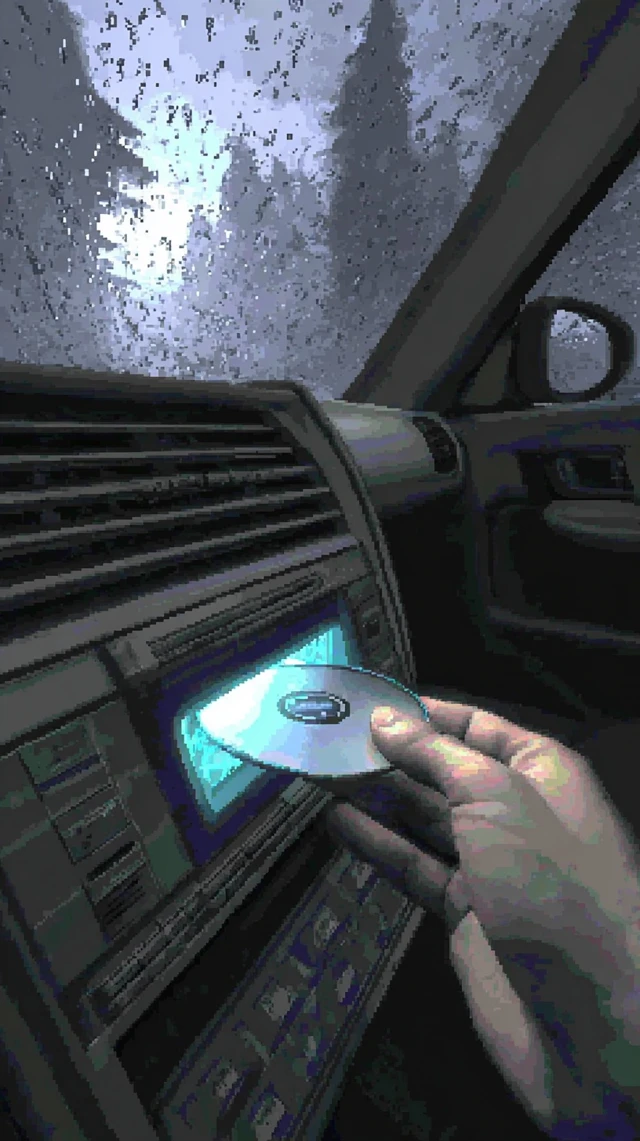 Retro PS1 Car Stereo Dreamlike and Unsettling