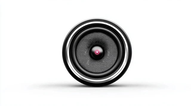 Modern Speaker Icon Design Isolated on White Background