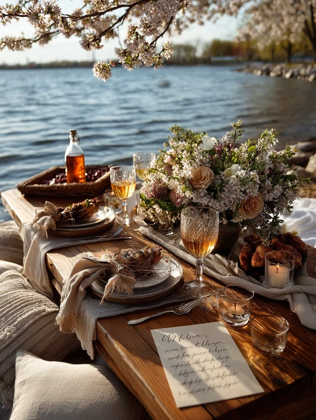 Spring Picnic Invitation Birthday Celebration