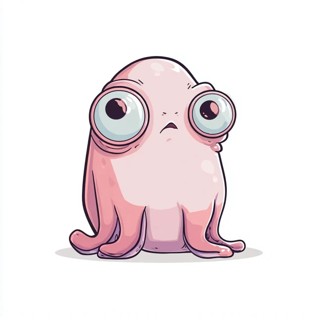Cute Cartoon Dumbo Octopus NFT Character