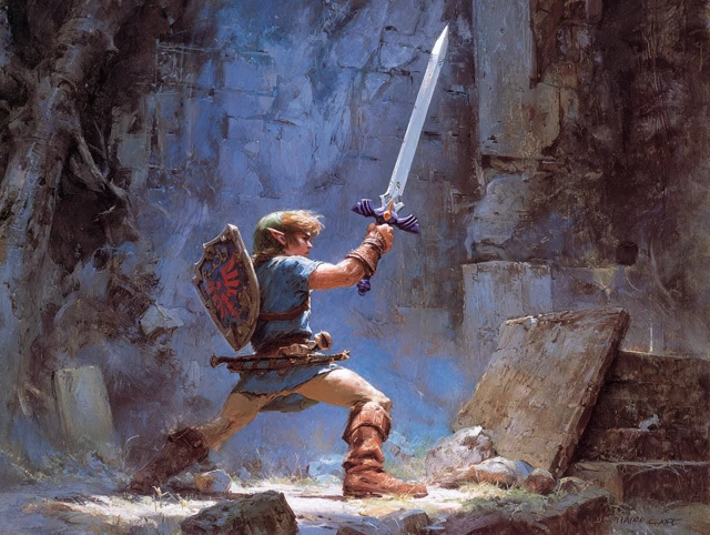 Link Hero of Time Master Sword Frank Frazetta
