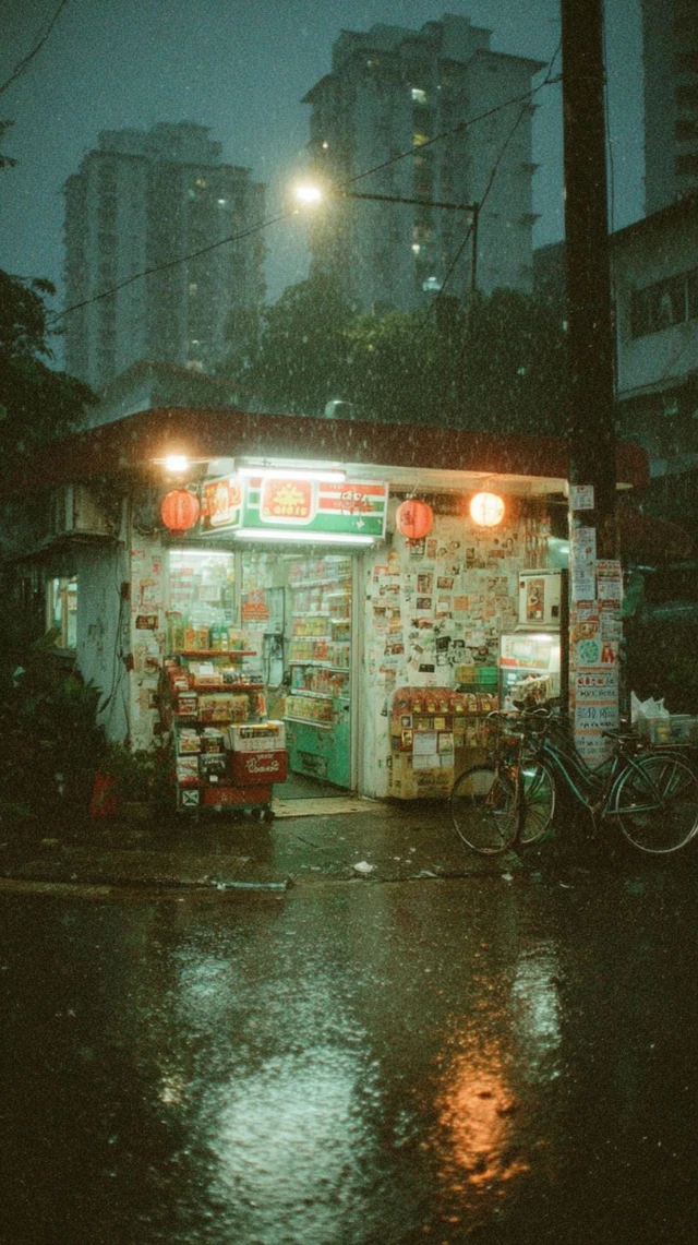 Late Night Convenience Store Kuala Lumpur 1996