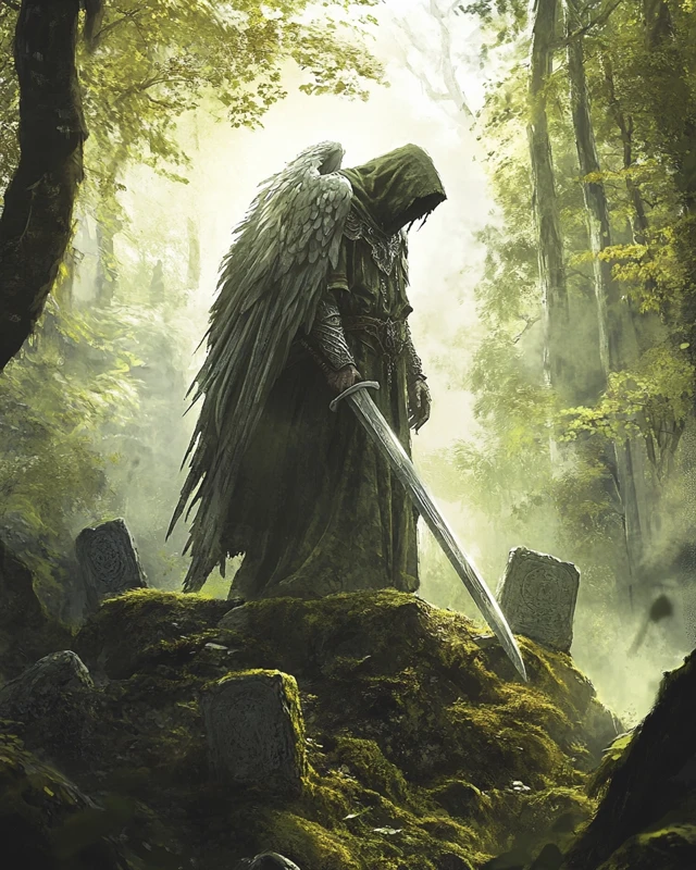Winged Sentinel in the Forest