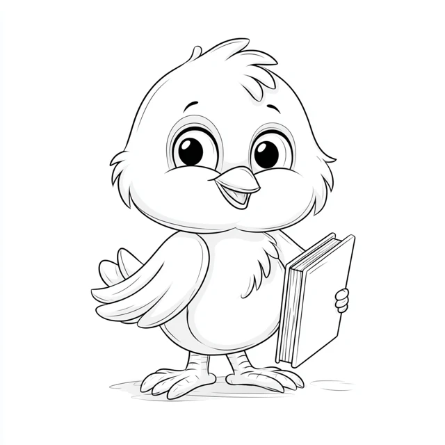 Kids Coloring Book Illustration Outline Vector