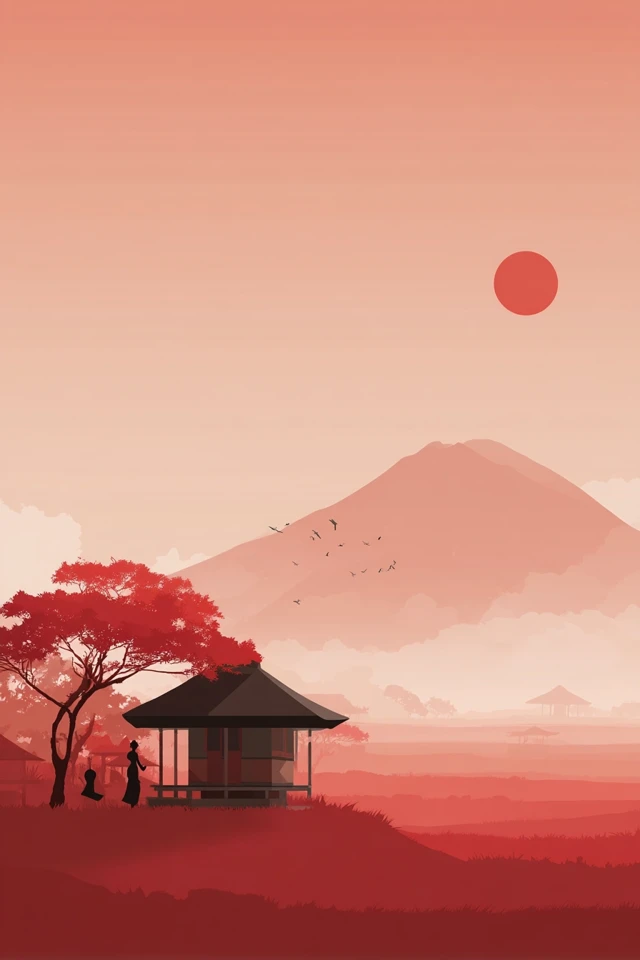 Indonesian Culture Poster Background Design