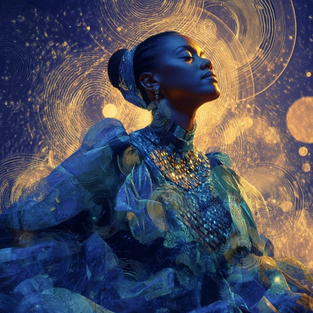 Afrofuturist Dreamscape Jazz Fusion Art