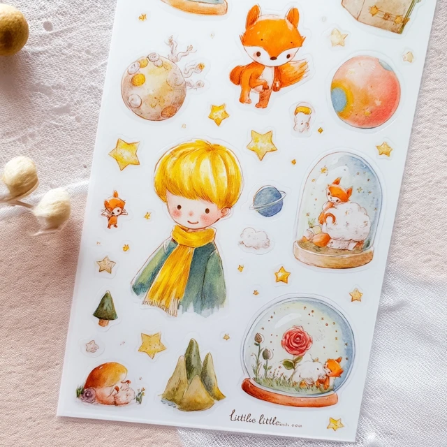 The Little Prince Stickers - Watercolor Illustrations