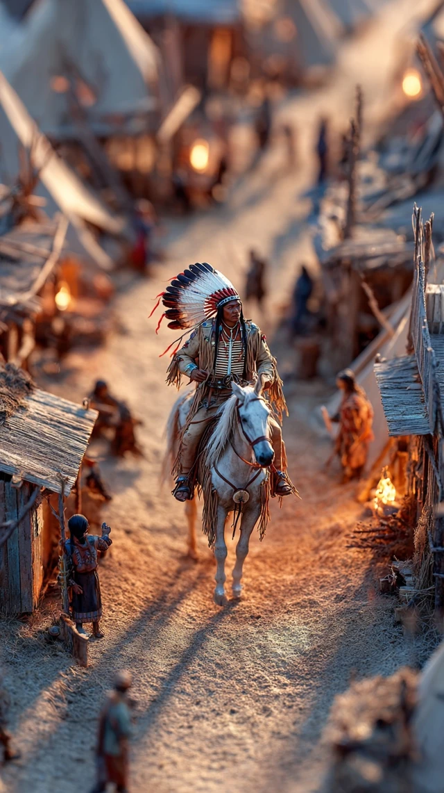 Sitting Bull Lakota Village Miniature Diorama