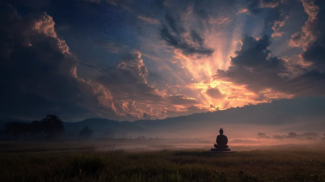 Dawn Meditation Landscape - Peace and Serenity