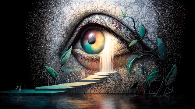Whimsical Clocktower Path to the Soul