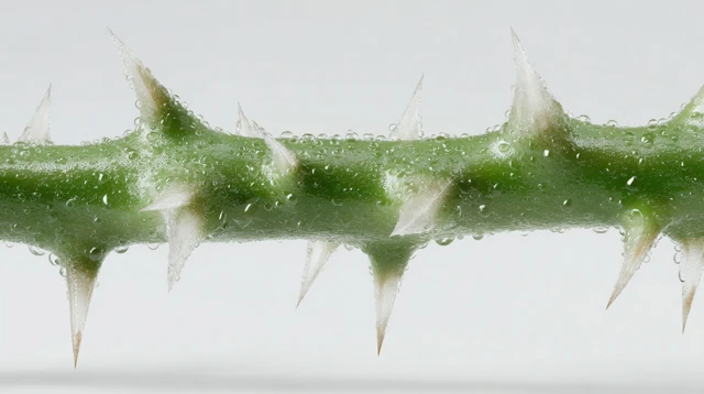 Rose Stem Thorns Macro Close Up