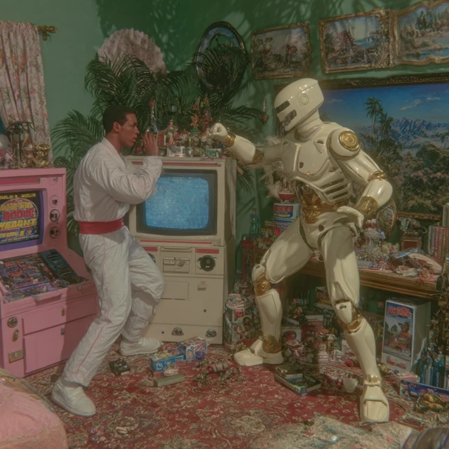 Toys Karate Fight in a 90s Kids Room