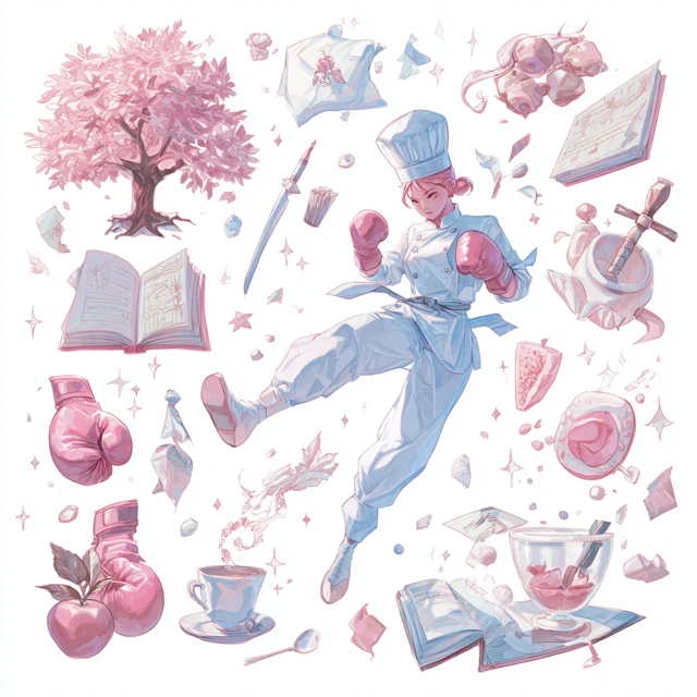 Anime Chef with Magical Cooking Elements